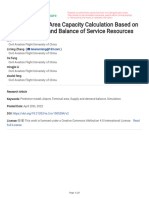 Airport Terminal Area Capacity Calculation Based On Supply and Demand Balance of Service Resources