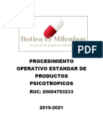 Manual de Procedimiento Operativo Estandar de Productos Psicotropicos