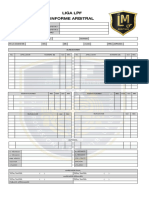 Informe Arbitral LPF