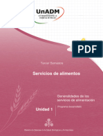 Servicios de Alimentos Unidad 1