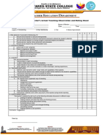 FS 3 Observation Sheet