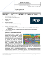 Module 1 Introduction To Transportation Engineering