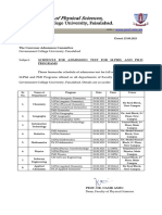 Mphil PHD Test Physical Science