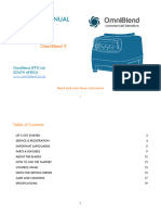 Owner's Manual - OmniBlend V