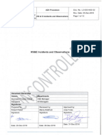 L3-005-HSE-02 HS & E Incidents and Observations