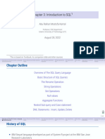 Introduction To SQL1 (CSE Department) 12.09.22