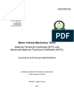 NTC Motor Vehicle Mechanic