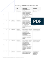 Tabla Especificacion