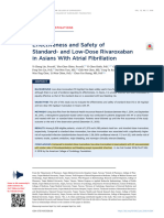 23. Effectiveness and Safety of Standard- and Low-Dose Rivaroxaban亚洲AF患者使用低剂量和标准剂量利伐沙班的疗效和安全性