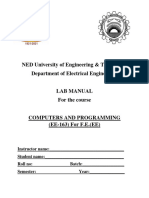 EE 163 Computers and Programming