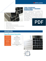 Importaceros Tubo Cuadrado Estructural Grandes Dimensiones