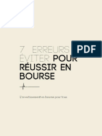 PDF - Les 7 Erreurs Quand On Construit Un Portefeuille en Bourse