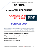 Changes in New Syllabus For May 24 - Ca Final FR