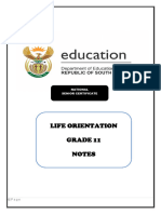 Life Orientation Grade 11 Notes