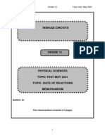 Test Per Topic Memo (Reaction Rates 2021) - Editted