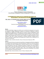 L'ENTREPRENEUR AFRICAIN ET LE CHOIX DE SES SOURCES DE FINANCEMENT André Modeste ABATE