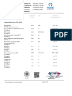 Haematology: Investigation Observed Value Unit Biological Reference Interval