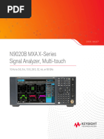 N9020B MXA X-Series Signal Analyzer, Multi-Touch