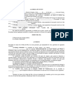 Acta de Asamblea de Socios Que Otorga Poder General Con Limitaciones. Sociedad de Responsabilidad Limitada