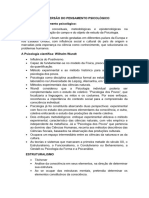 A Dispersão Do Pensamento Psicológico A História Do Pensamento Psicológico