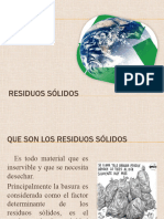 Contaminacion de Residuos Solidos