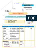 D2 A1 SESION MAT. Problemas Con Segmentos