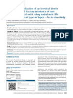 Comparative Evaluation of Pericervical Dentin Preservation and Fracture Resistance of Root Canal Treated Teeth With Rotary Endodontic File Systems of Different Types of Taper