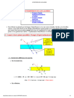 INTERFERENCES LOCALISEES Amplitude