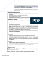 Plano de Ensino - Metodologia Do Ensino Da Geografia