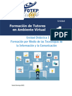 Unidad Didáctica I Formación Por Medio de Las Tecnologías de La Información y La Comunicación