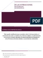 4º Interacciones Farmacodinamicas y Farmacocineticas Parte I