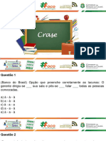 Usos Da Crase - Exercício - Prof. Roberlandio Nunes