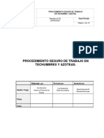 TSA-PTS-036 PROCEDIMIENTO DE TRABAJO de Techumbre y Azotea