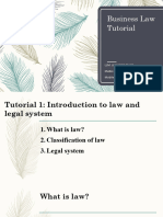 Tutorial - Business Law - NEU