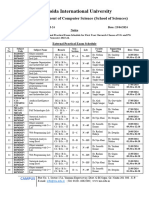 External Practical Exam Schedule For Students