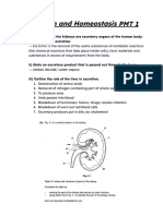 Excretion & Homeostasis Past Papers Q&A