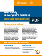 FAO & WHO Food Safety Is Everyone's Business - in Growing Fruits and Vegetables (2022)