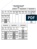 F5 - 1st Term Test Time Table Nov 2022