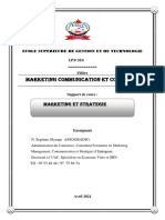 Marketing Et Stratégie - ESGT - 2024