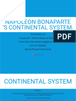 Napoleon Bonaparte's Continental System.