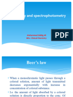 Colorimeter and Spectrophotometer