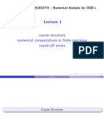 WBMT2049-T2/WI2032TH - Numerical Analysis For ODE's