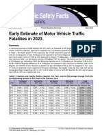 Early Estimate of Motor Vehicle Traffic Fatalities in 2023