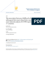 The Association Between Childhood Adversities and Subsequent Firs