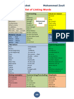 Linking Words List