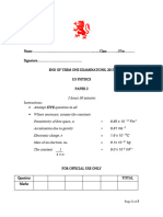 s.5 Phy Paper 2 Test 3