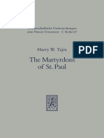 Tajra, The Martyrdom of St. Paul (Intro Siebeck 1994) PP 86-93 (2ti 4,6)