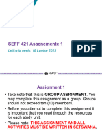 PP SEFF 421 Group Assignment 1 2023 - 1