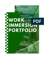 Work Immersion Portfolio - Pormanes