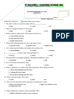 Fourth Periodical Test Science